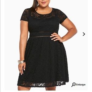 black lace dress